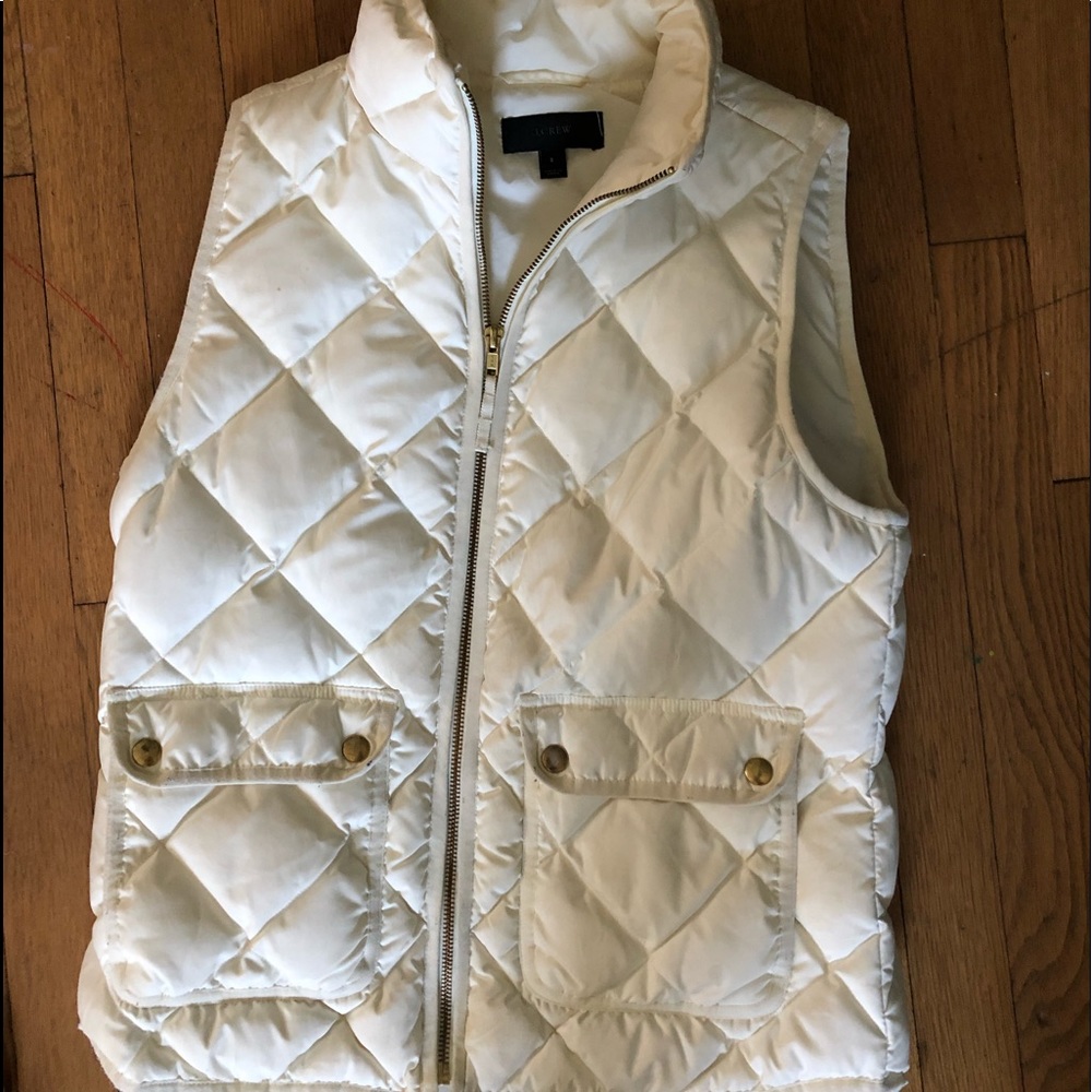 White jcrew vest